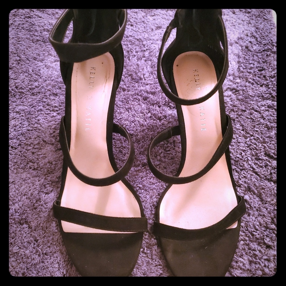 Kelly and Katie black heels